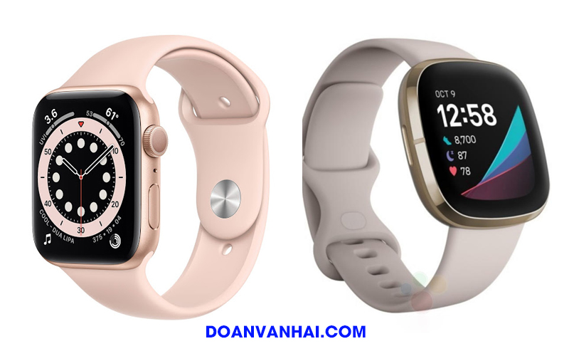 So sánh Apple Watch Series 6 với Fitbit Sense