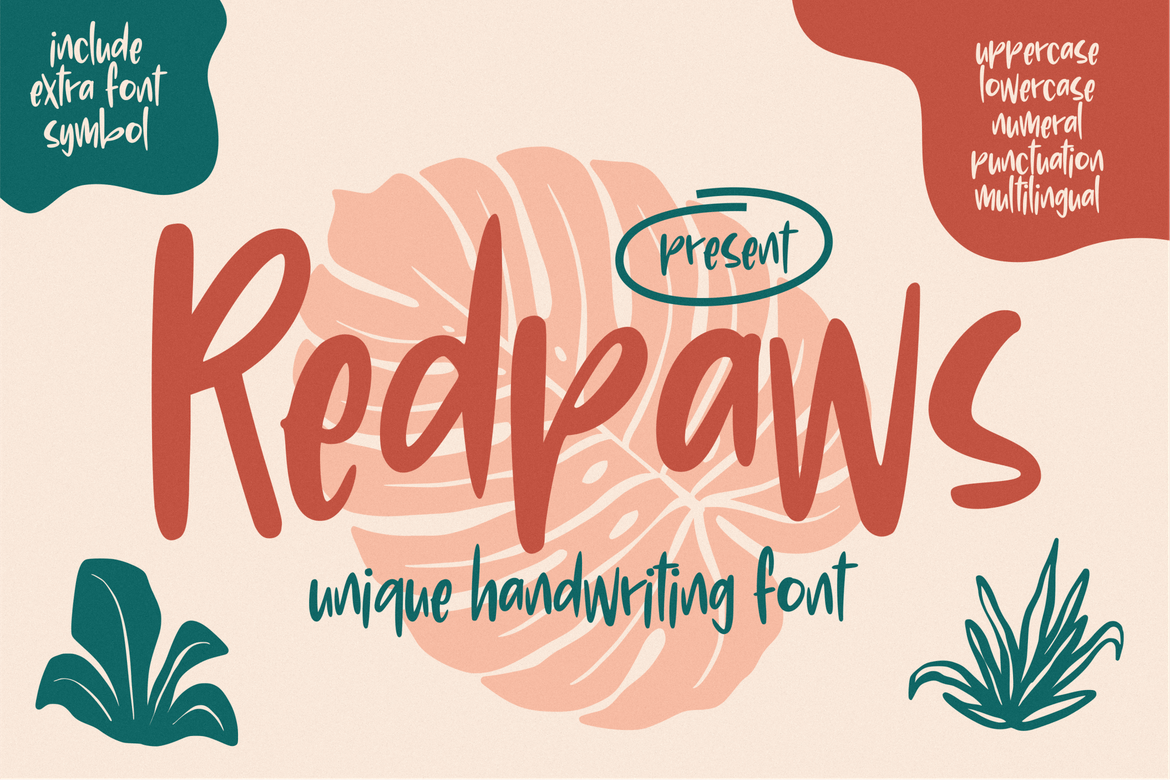 Redpaws - Phông chữ viết tay độc đáo
