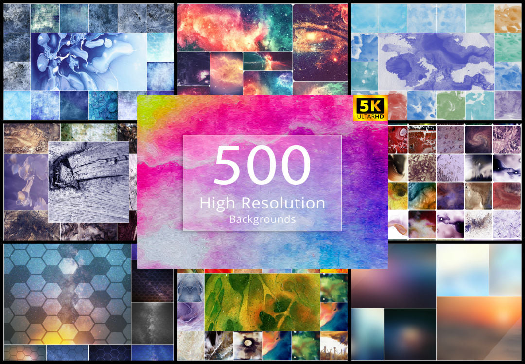500+ High-Resolution Backgrounds